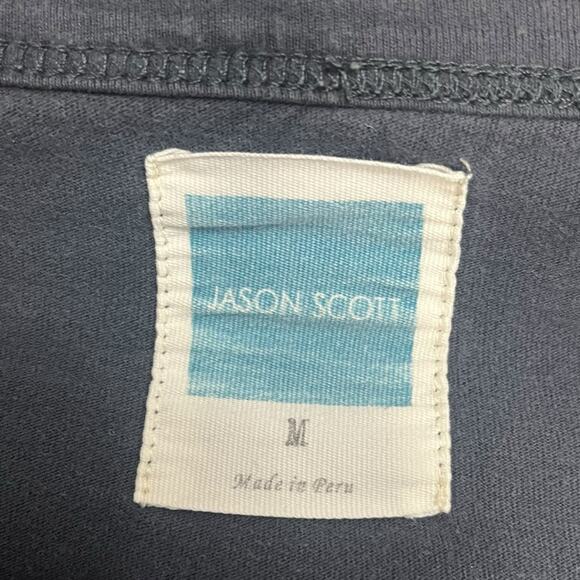 JASON SCOTT Raymond Crew India Ink Blue Short Sleeve T-Shirt Men’s Size Medium - Picture 7 of 9